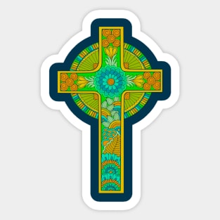 Celtic Style Cross Sticker